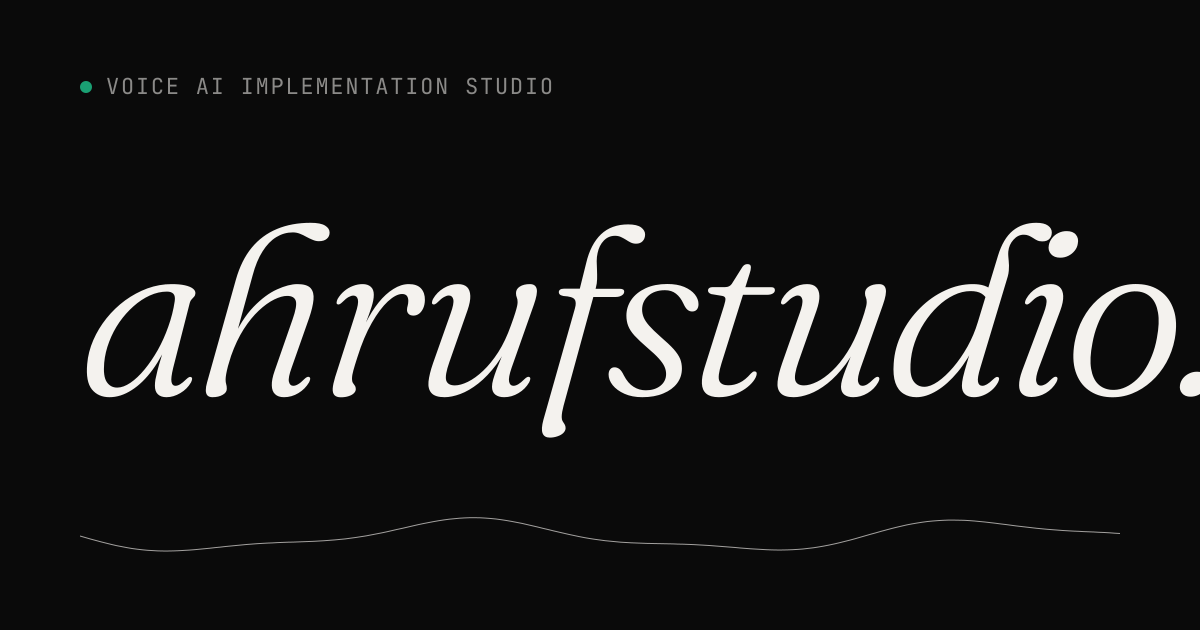 Ahruf Studio preview