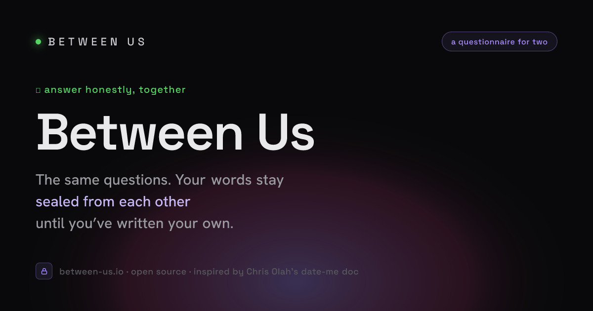 Between Us preview